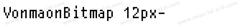 VonmaonBitmap 12px字体转换